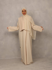 Cream Harmony Abaya - Hals and Sals
