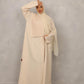 Cream Harmony Abaya - Hals and Sals