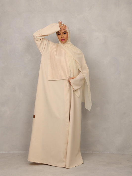 Cream Harmony Abaya - Hals and Sals