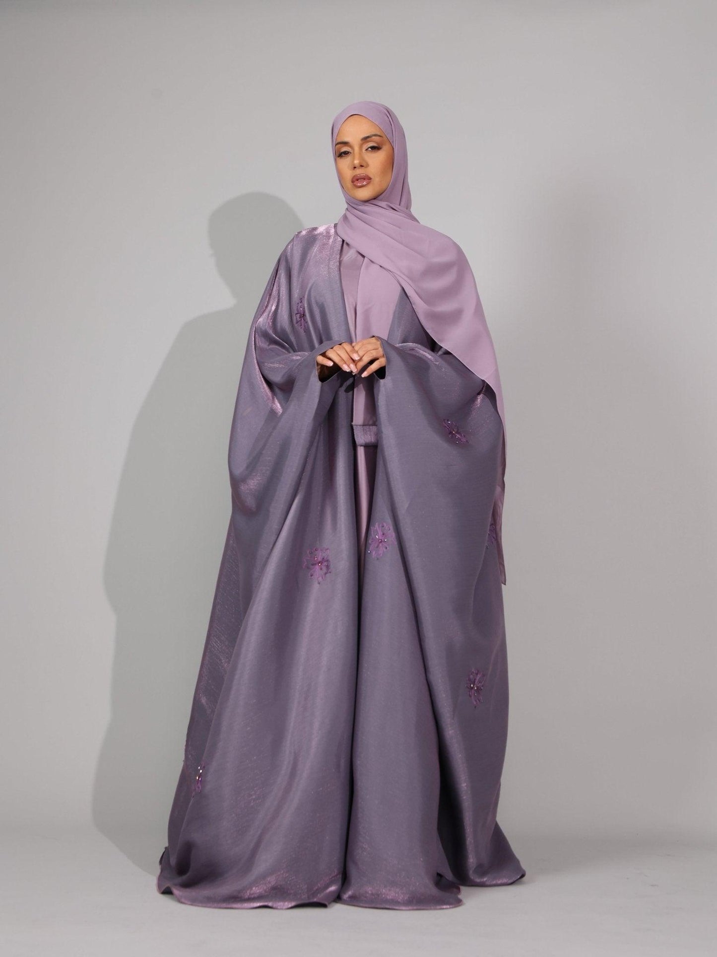 Lilac purple Serenity Abaya - Hals and Sals