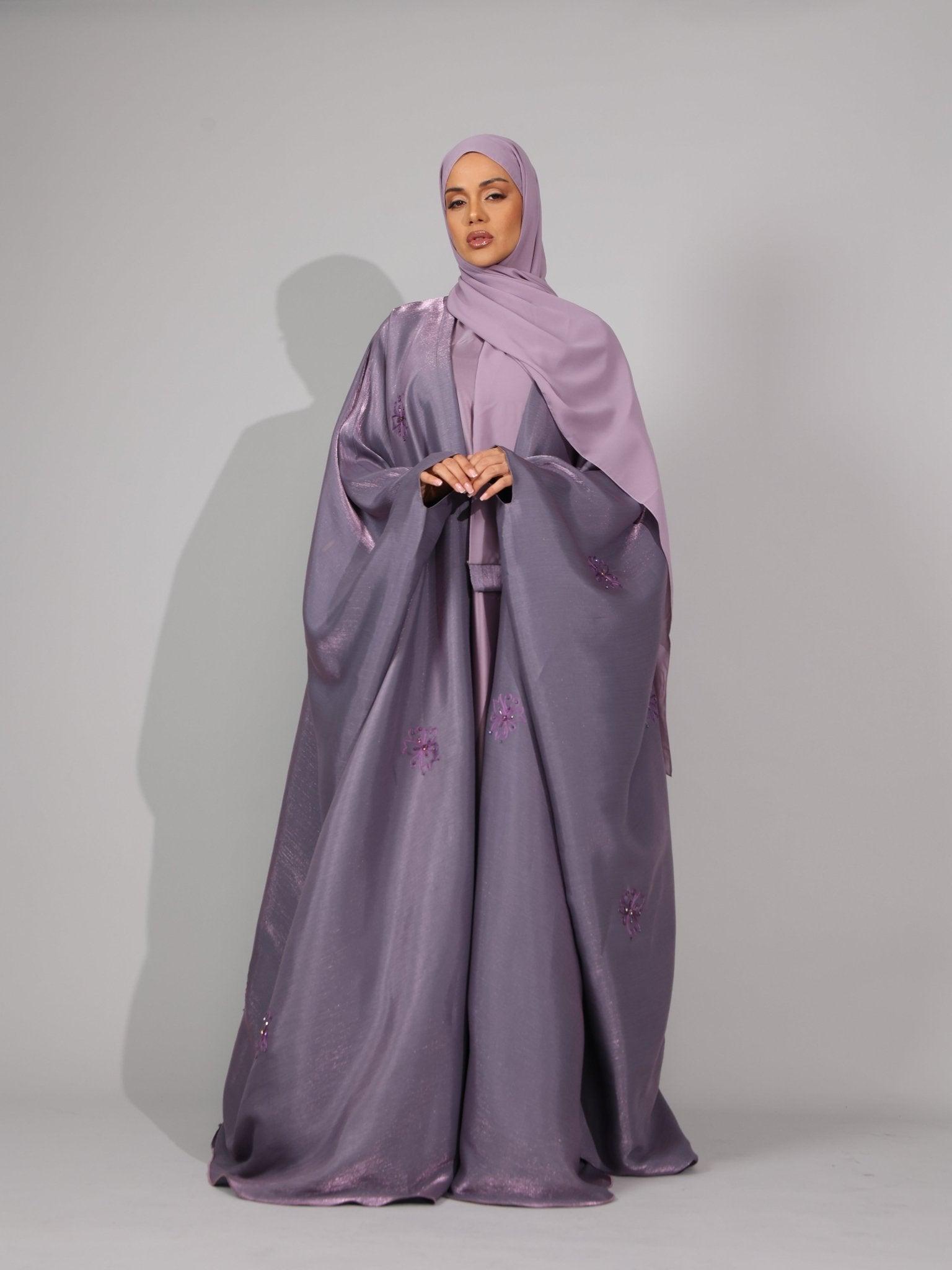 Lilac purple Serenity Abaya - Hals and Sals