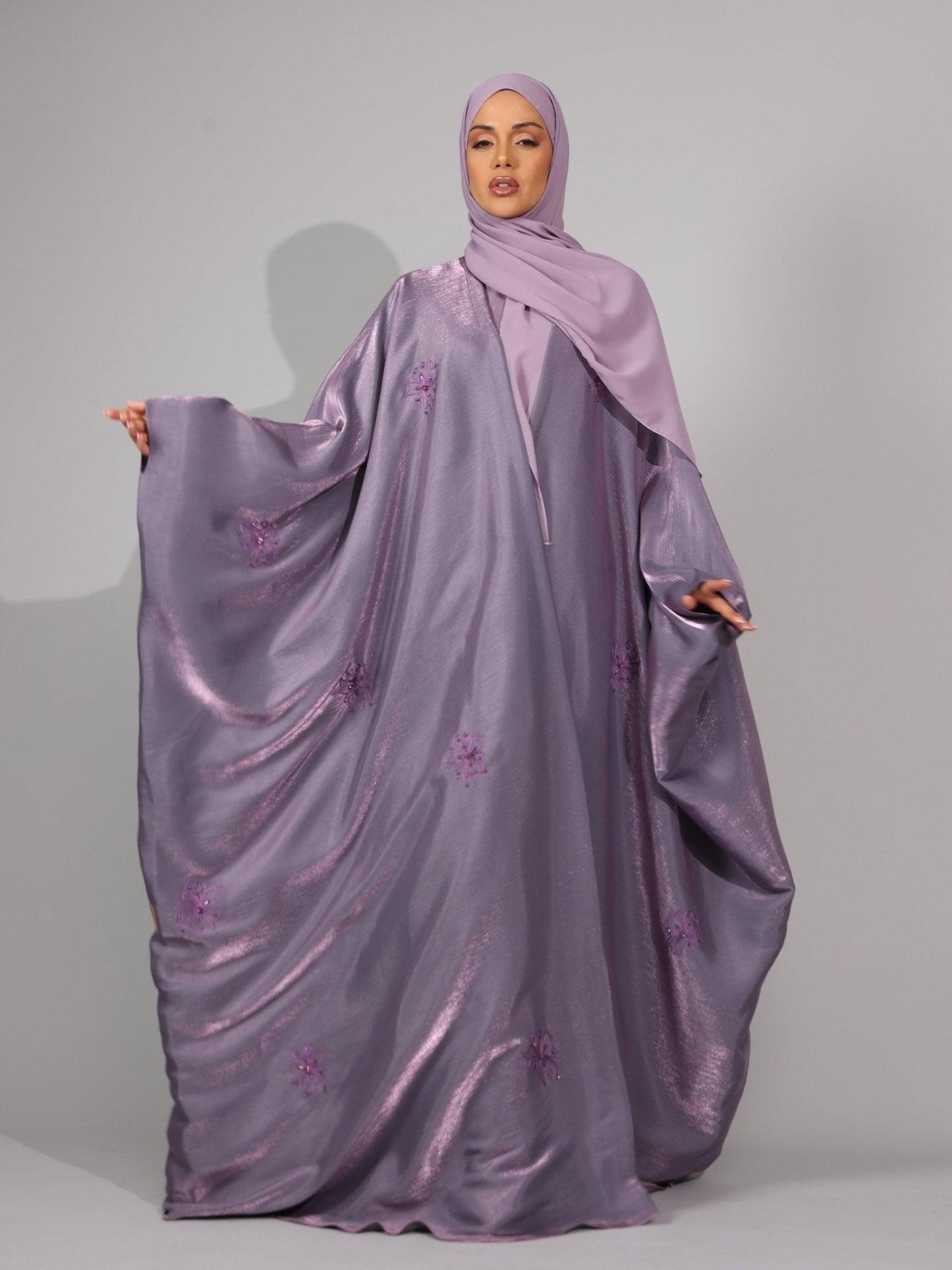 Lilac purple Serenity Abaya - Hals and Sals