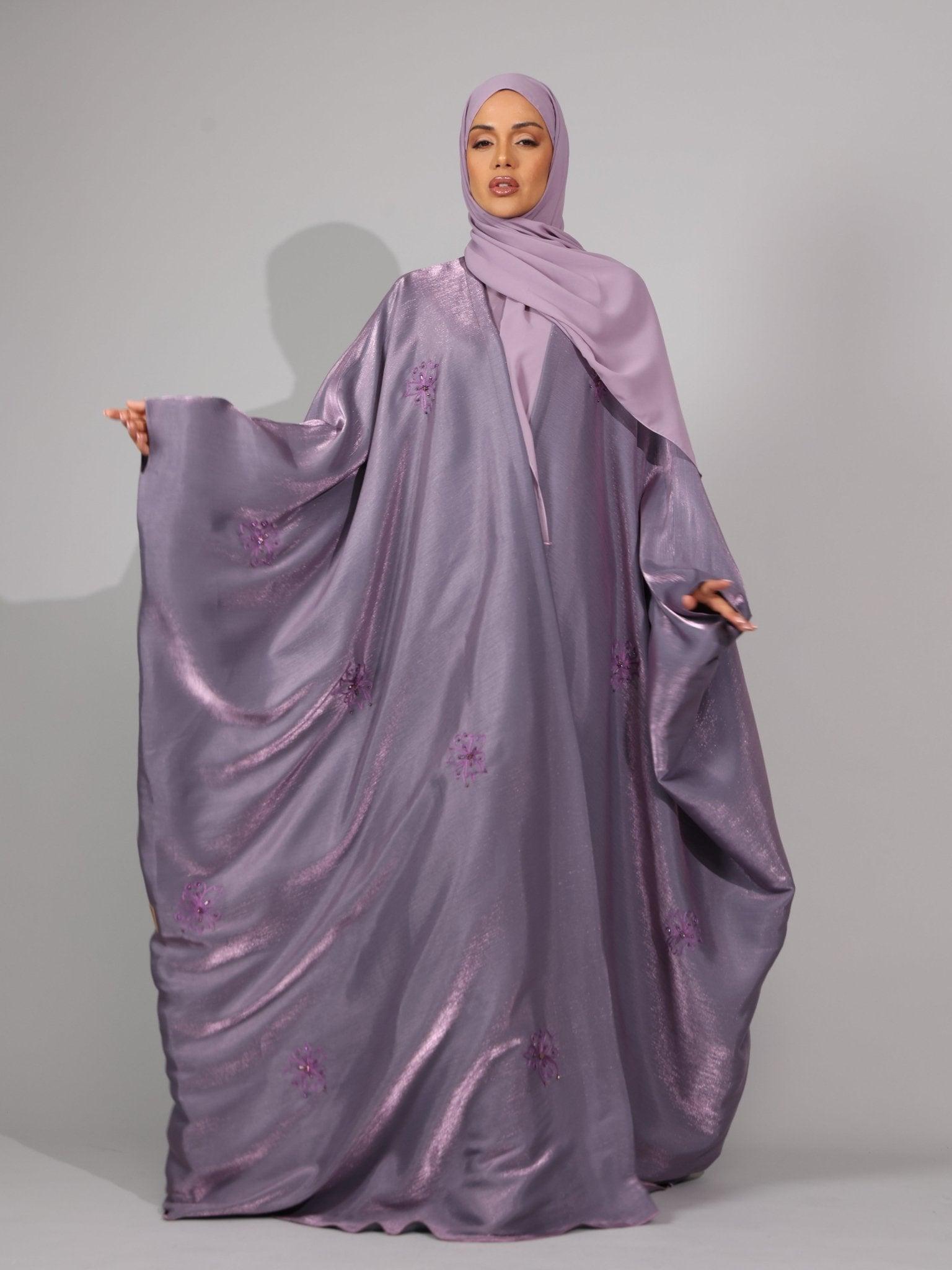 Lilac purple Serenity Abaya - Hals and Sals