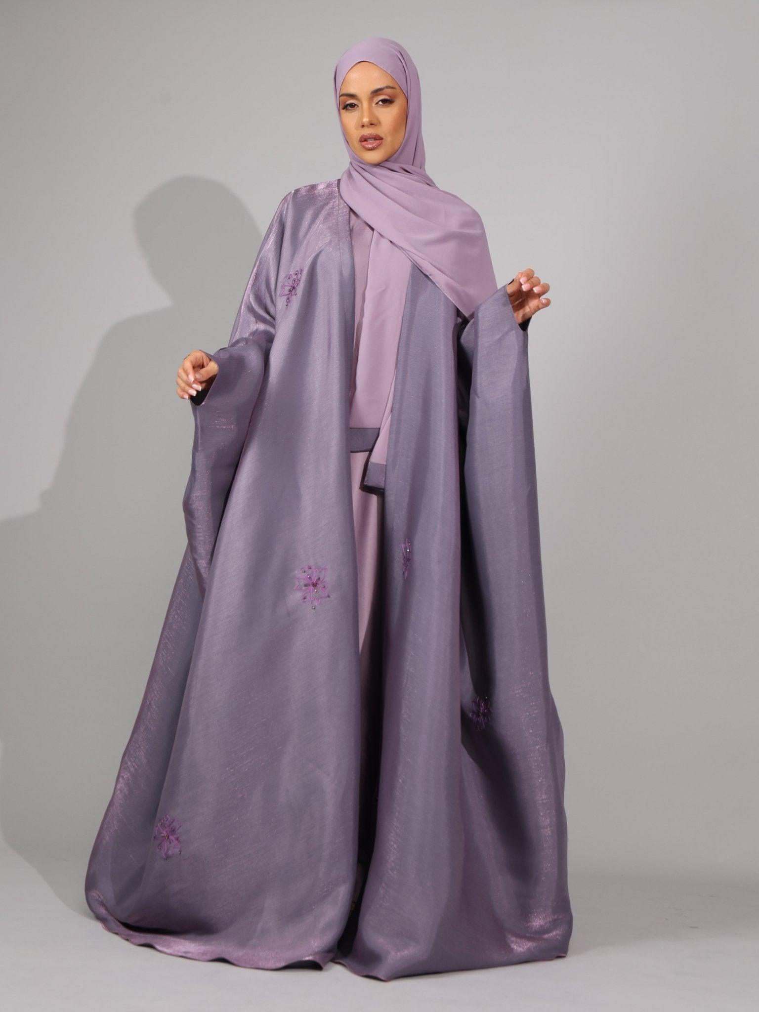 Lilac purple Serenity Abaya - Hals and Sals