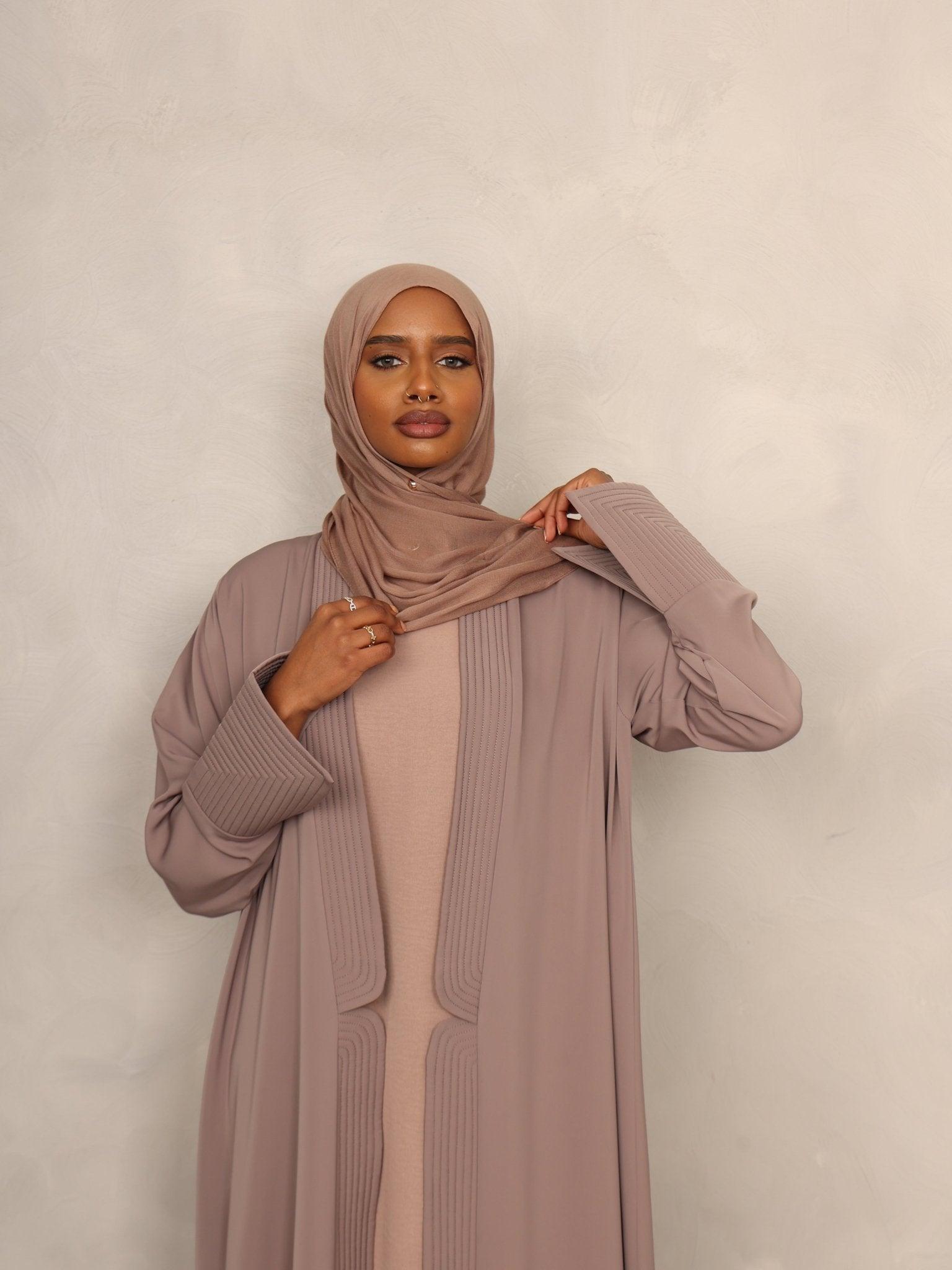 Serenity Mauve Abaya - Hals and Sals
