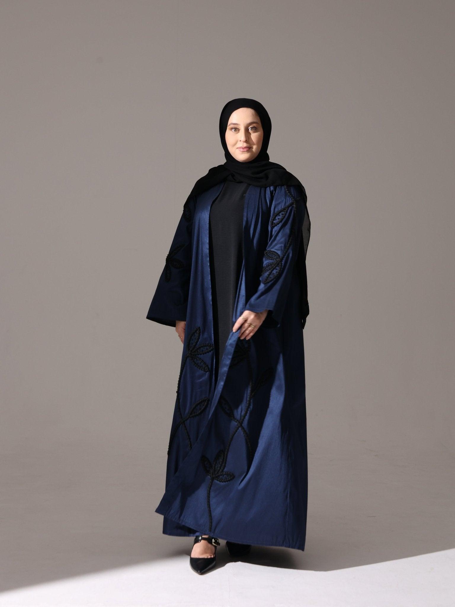 Midnight Navy Abaya - Hals and Sals