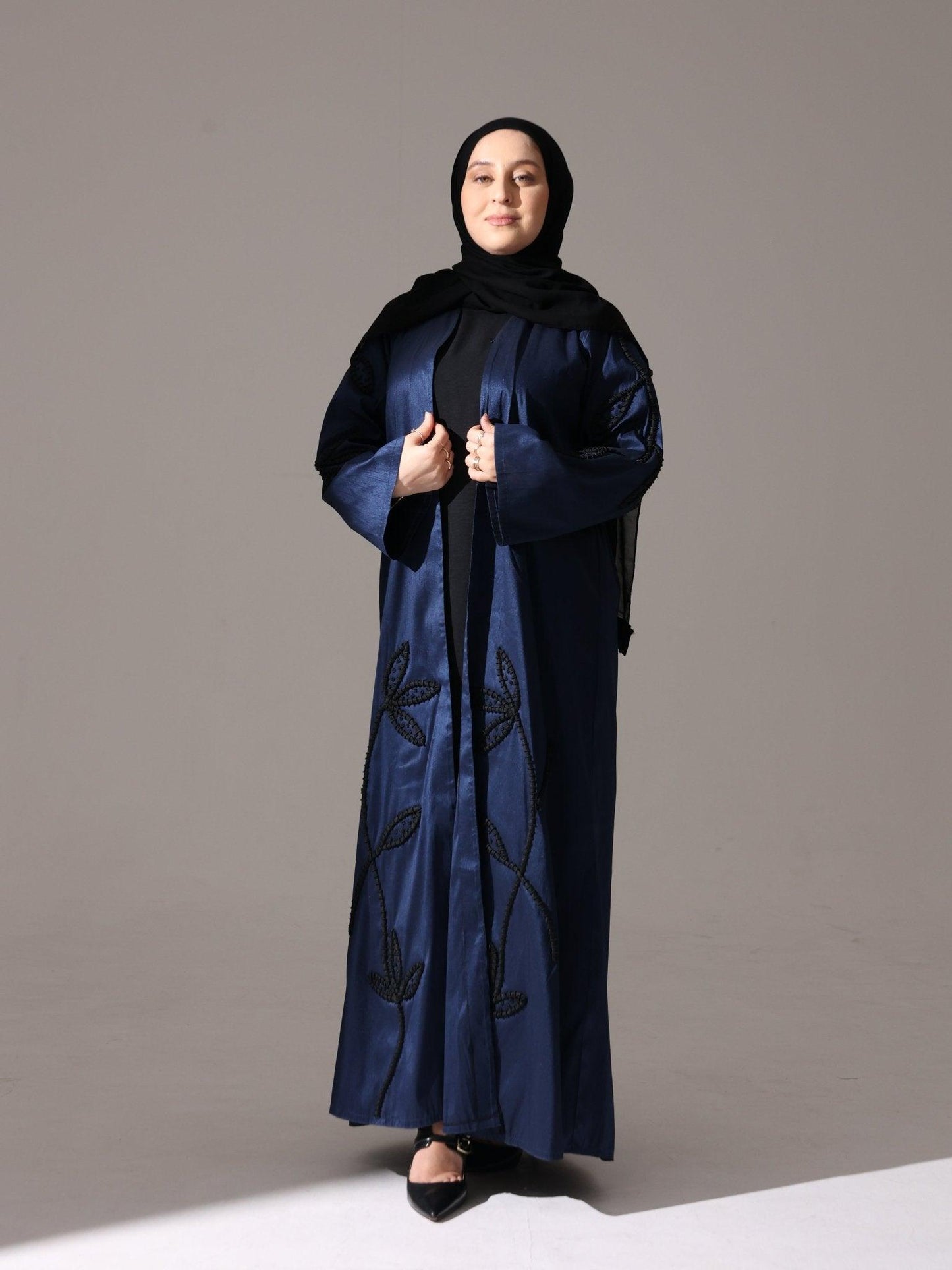 Midnight Navy Abaya - Hals and Sals