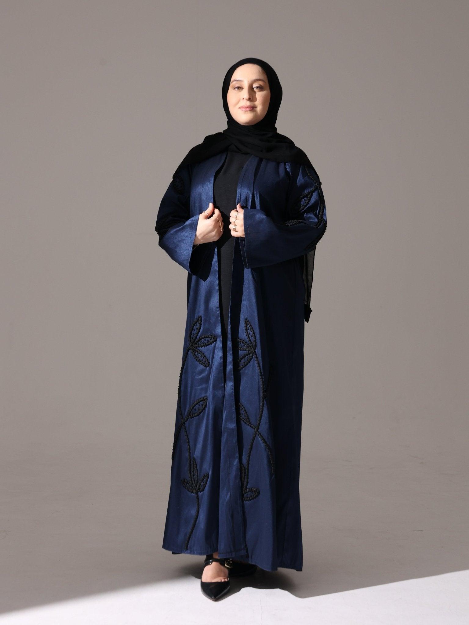 Midnight Navy Abaya - Hals and Sals