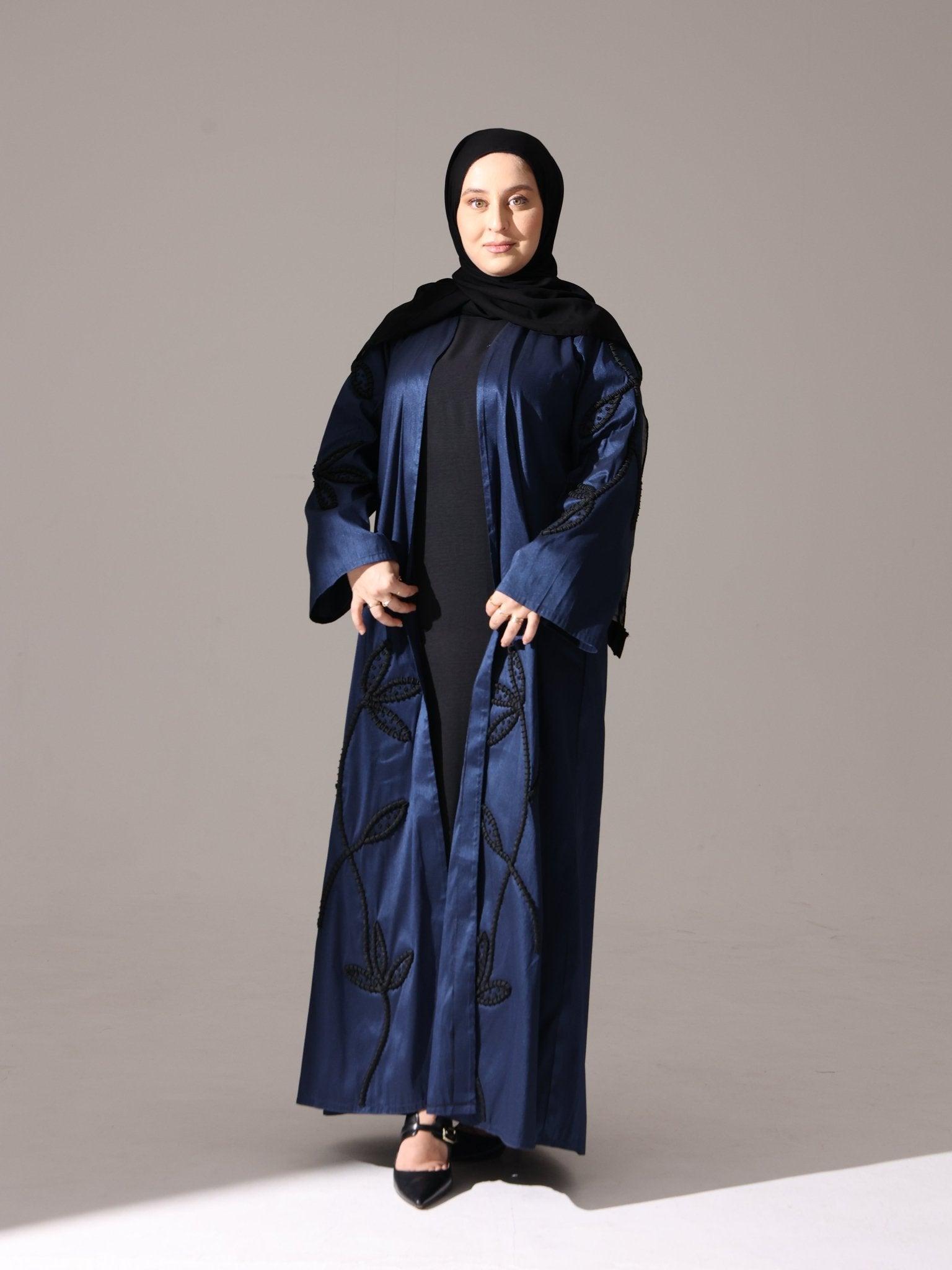Midnight Navy Abaya - Hals and Sals