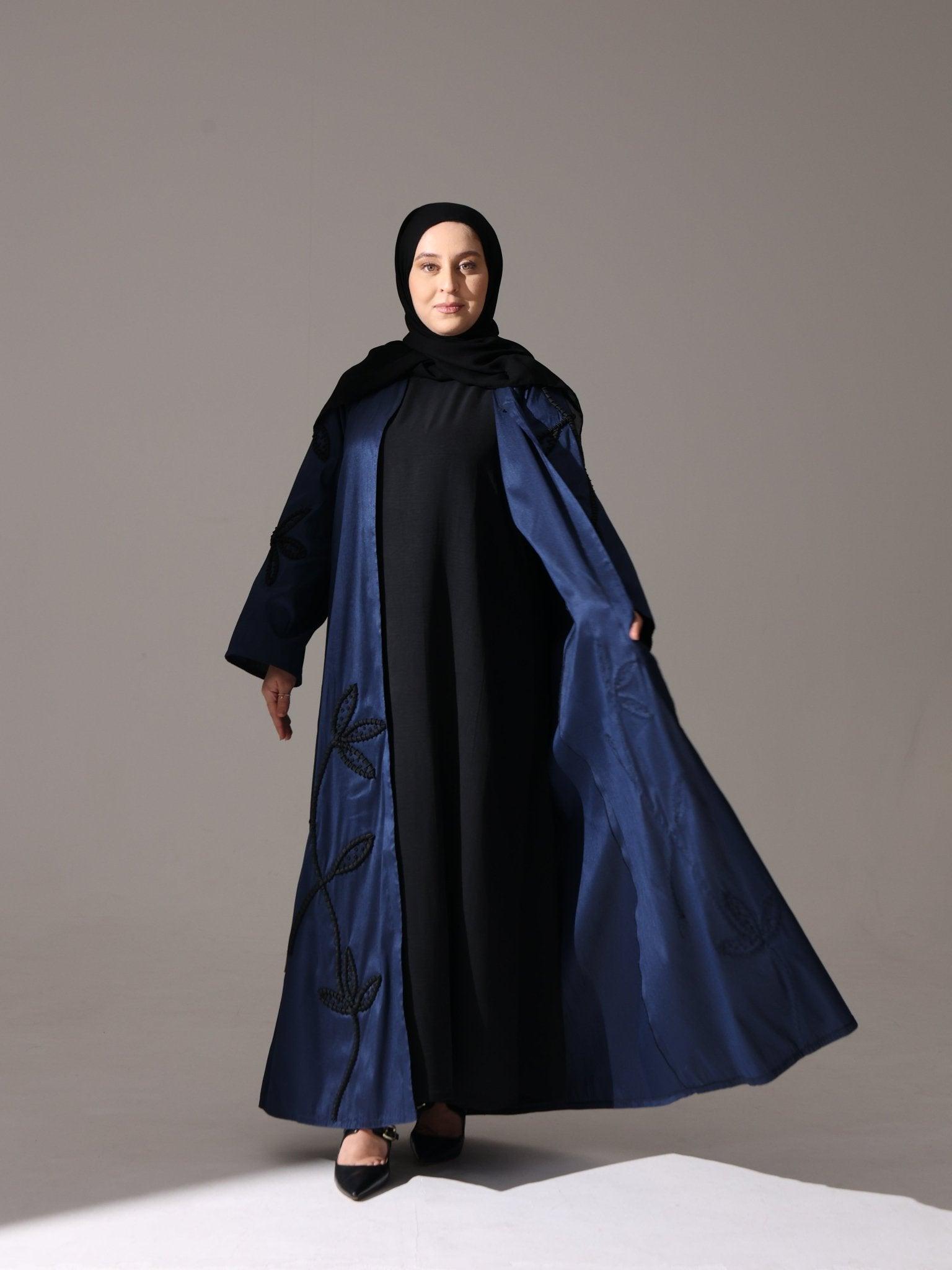 Midnight Navy Abaya - Hals and Sals