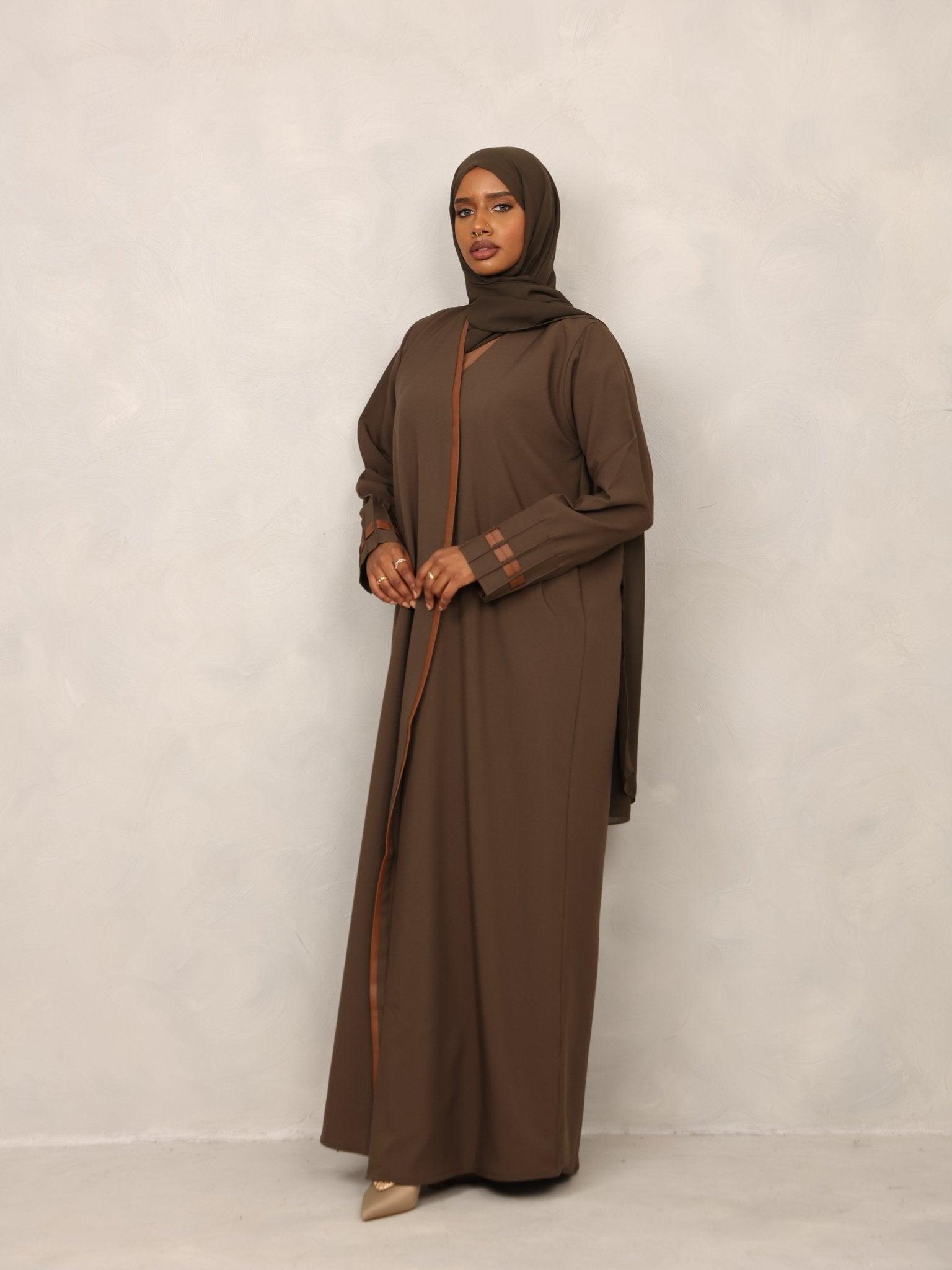 Moss Olive Grace Abaya - Hals and Sals