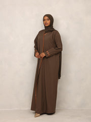 Moss Olive Grace Abaya - Hals and Sals