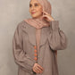 Earthy Taupe Abaya - Hals and Sals