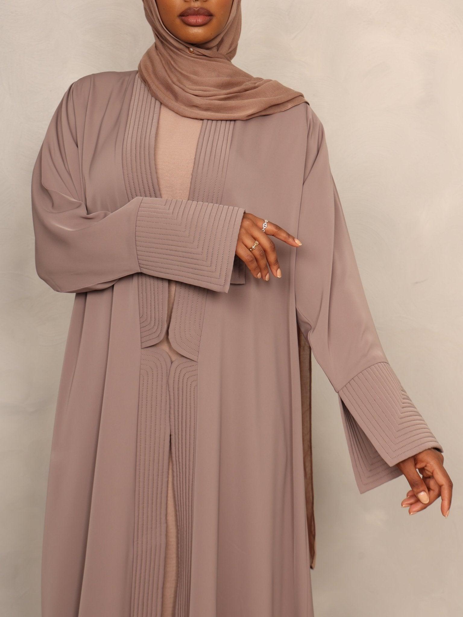 Serenity Mauve Abaya - Hals and Sals