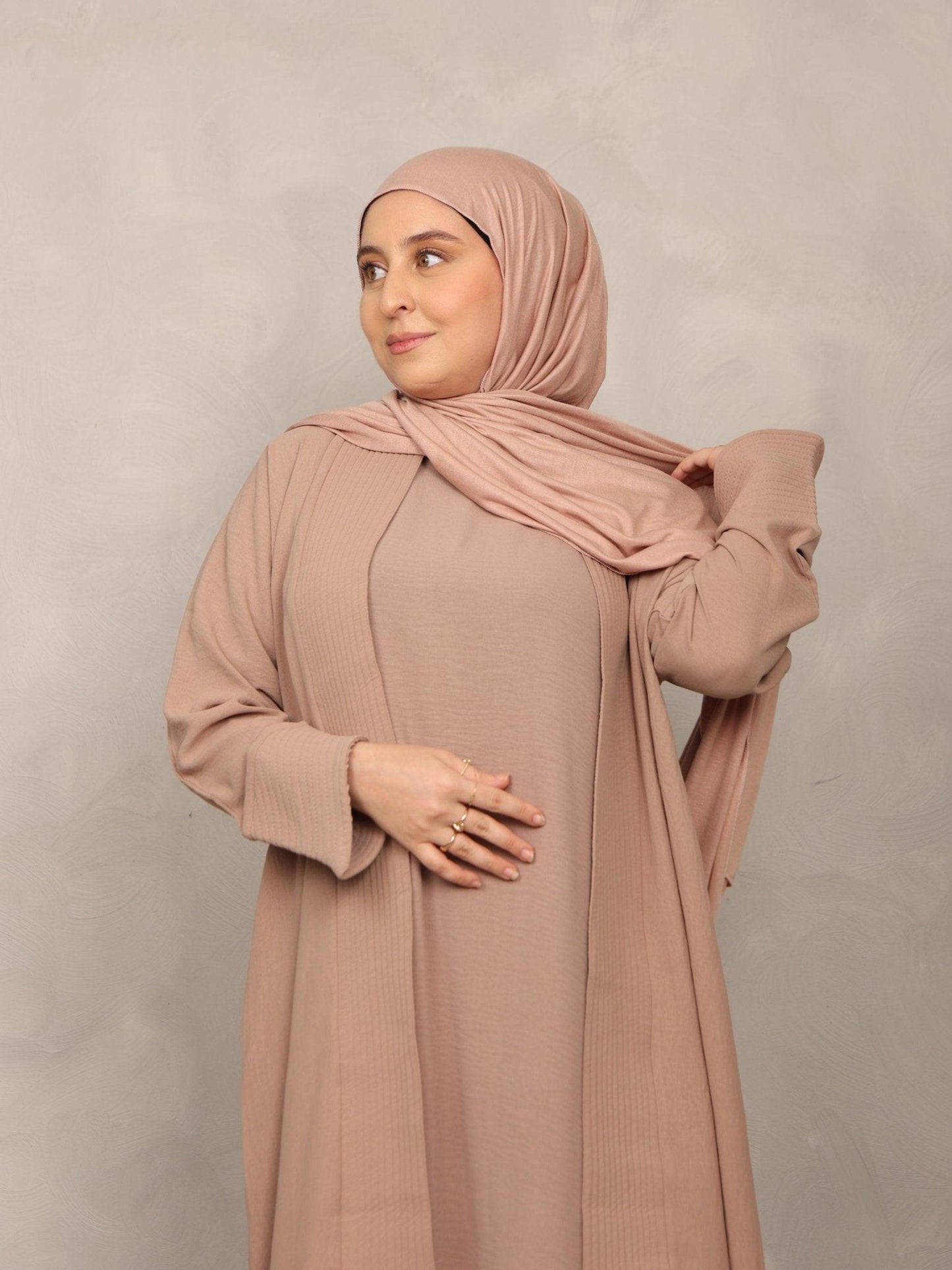 Blush Beige Abaya - Hals and Sals