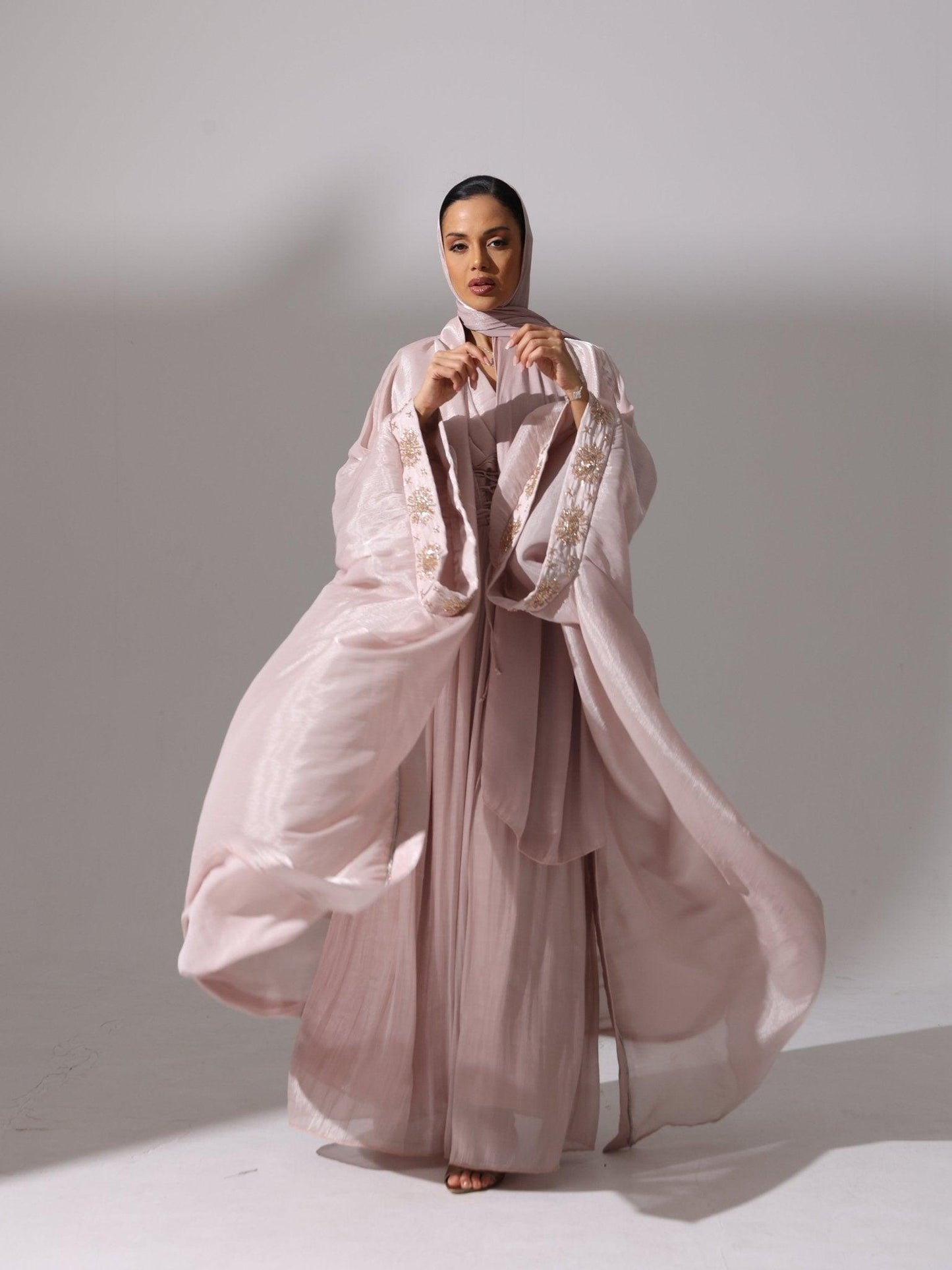 Champagne Rose Abaya - Hals and Sals