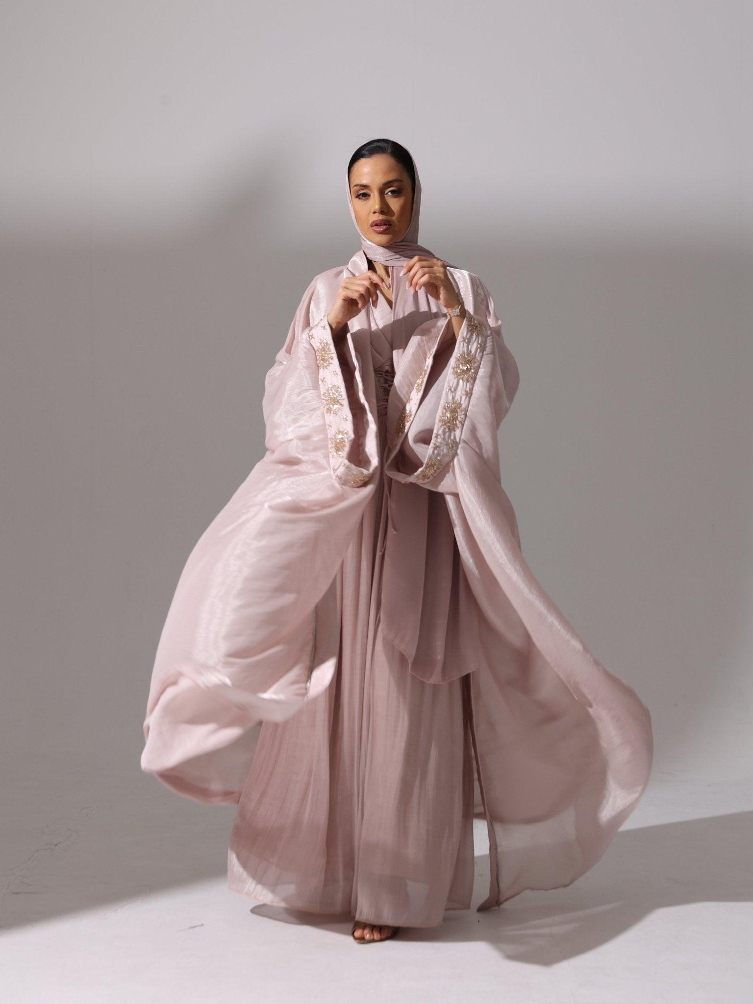 Champagne Rose Abaya - Hals and Sals