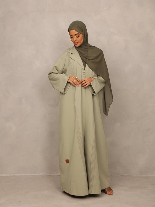 Serene Sage Abaya - Hals and Sals