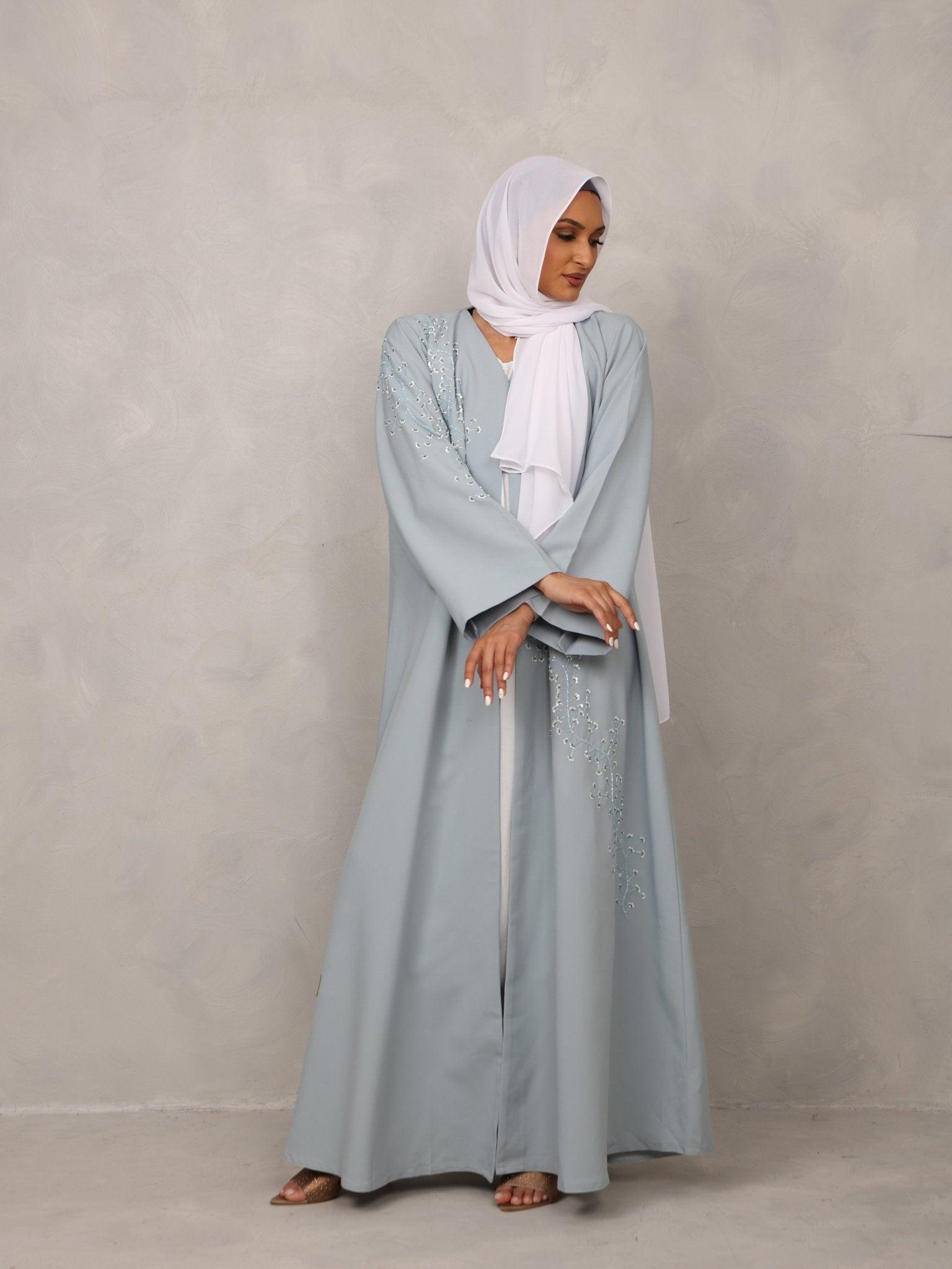 Sky Blossom Abaya - Hals and Sals