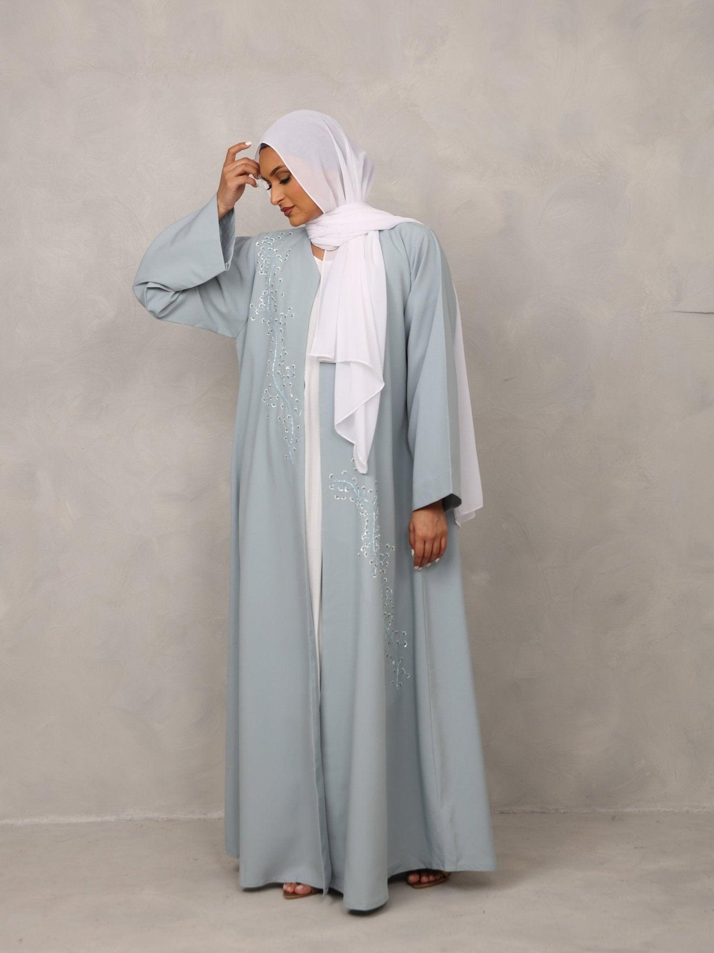 Sky Blossom Abaya - Hals and Sals