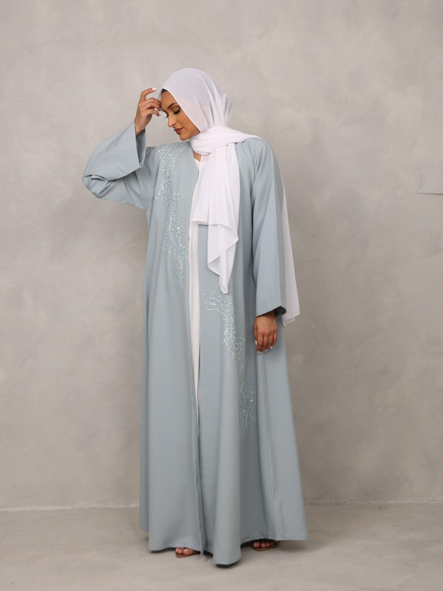 Sky Blossom Abaya - Hals and Sals