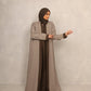 Taupe – Olive Edge Abaya set - Hals and Sals