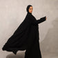 Classic Ebony Abaya - Hals and Sals
