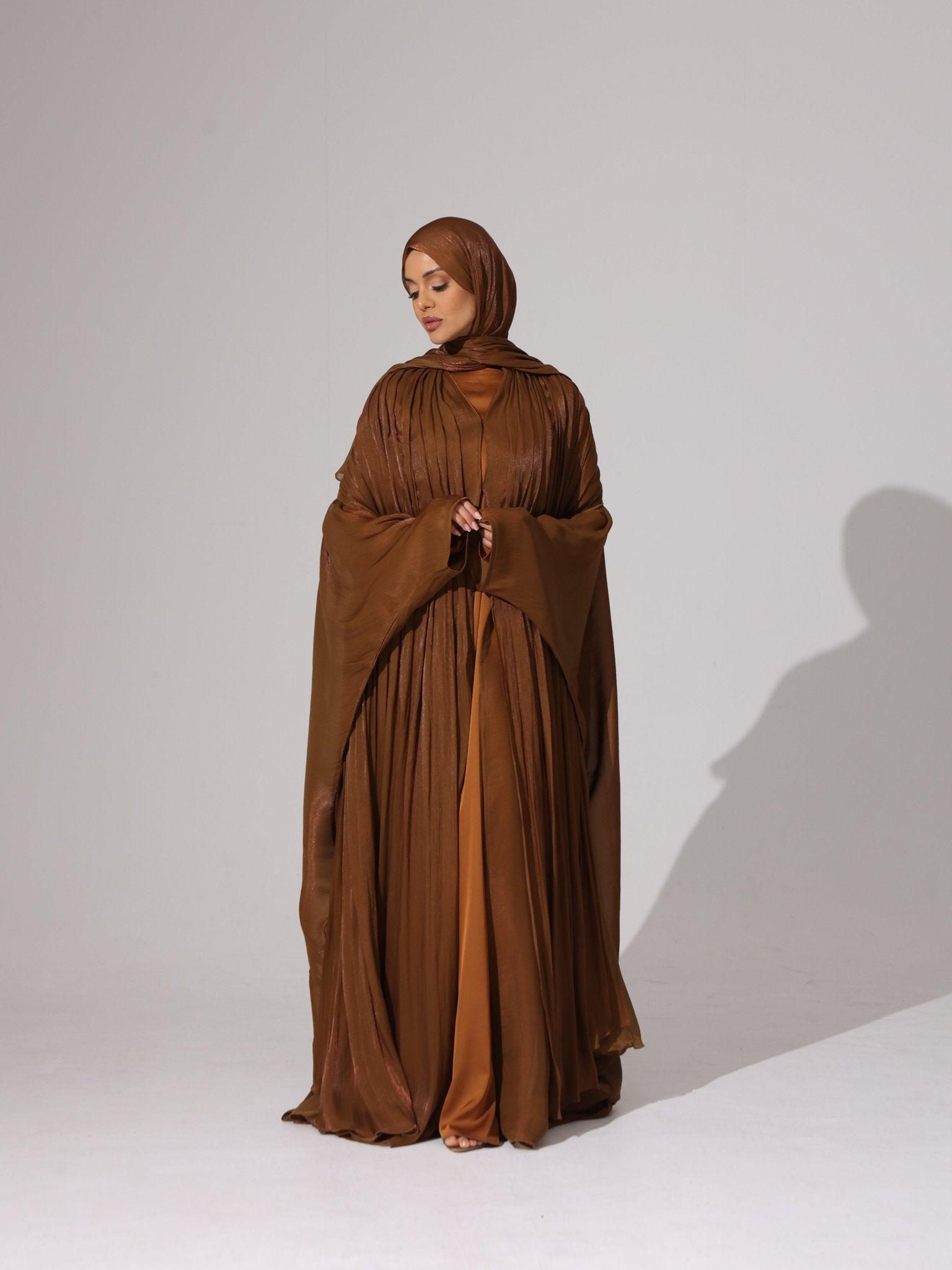 Golden Chestnut Abaya - Hals and Sals