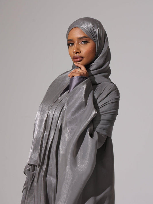 Charcoal Grace Abaya set - Hals and Sals