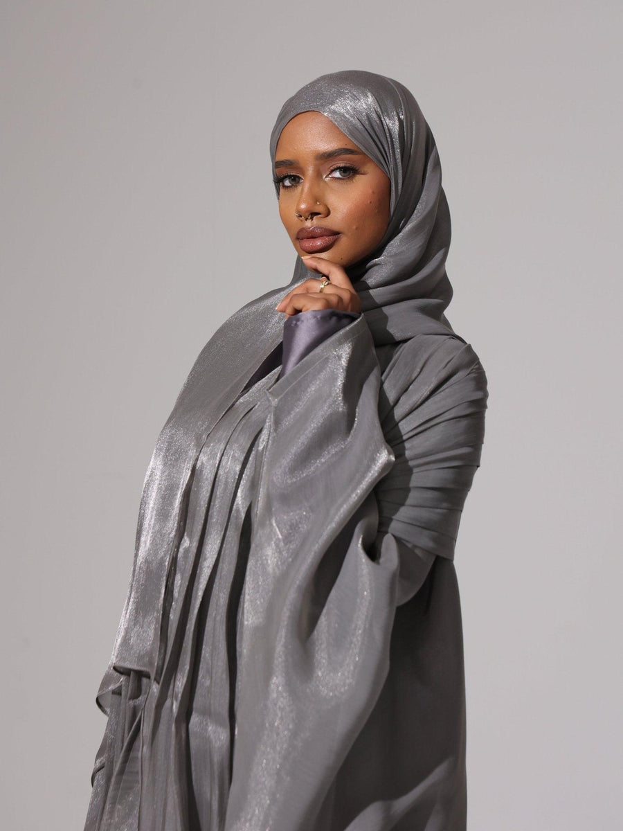 Charcoal Grace Abaya set - Hals and Sals