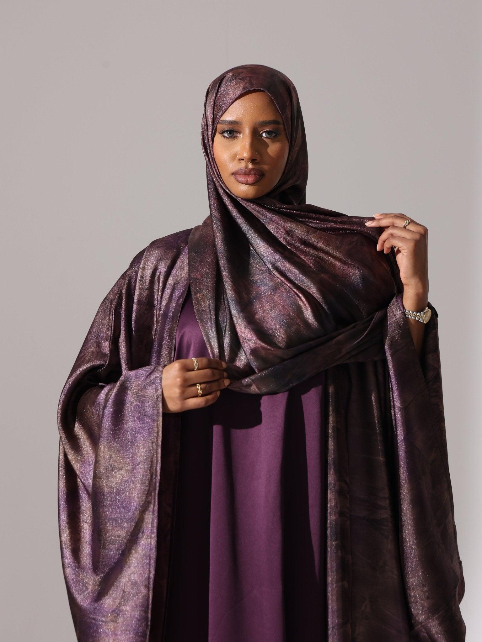 Plum Radiance Abaya - Hals and Sals