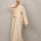 Cream Harmony Abaya - Hals and Sals