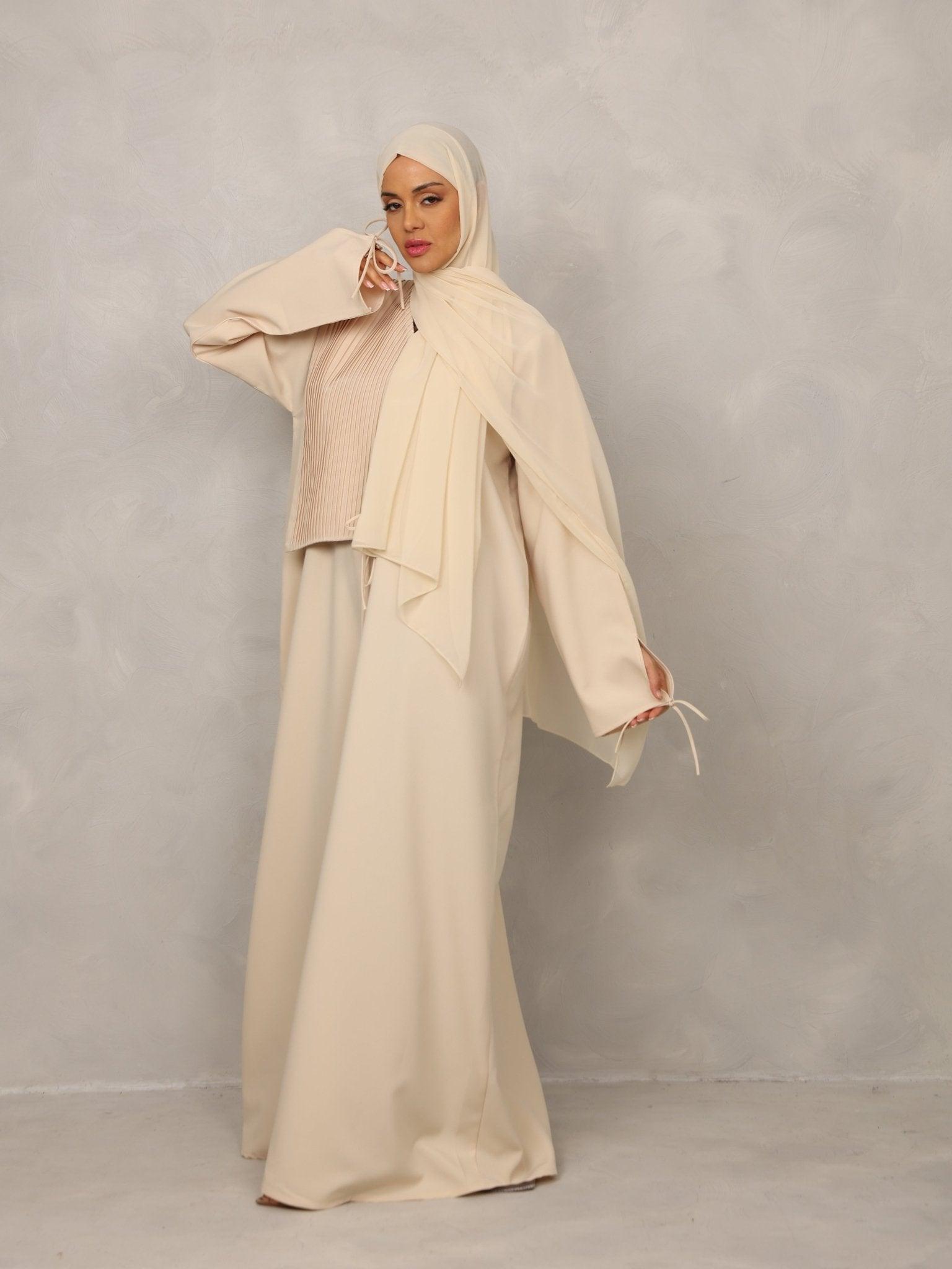 Cream Harmony Abaya - Hals and Sals 62 Cream Harmony Abaya - Hals and Sals 62