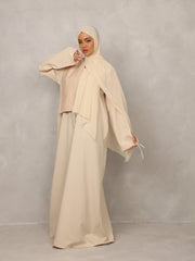 Cream Harmony Abaya - Hals and Sals
